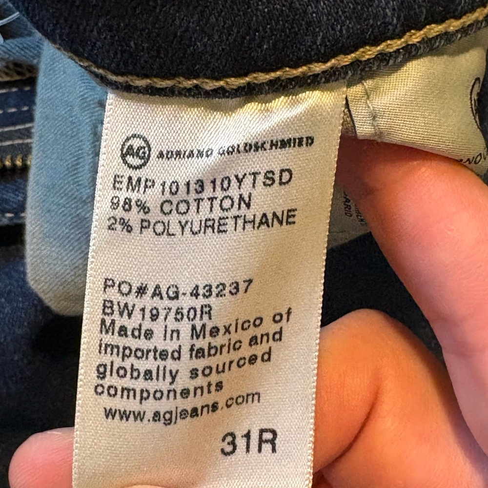 Ag Adriano Goldschmied Dark Blue Boot Cut Jeans - Picture 4 of 9